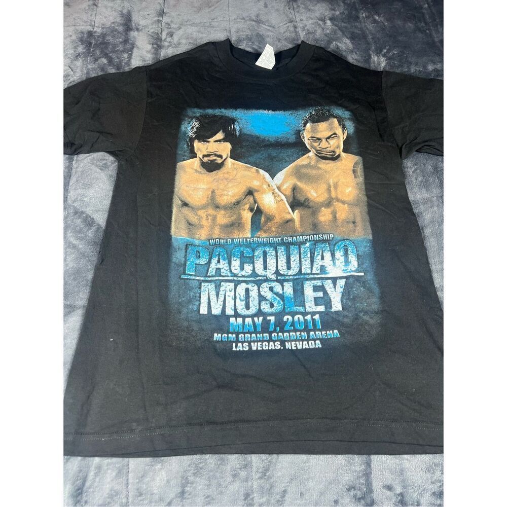Pacquiao and Mosley boxing promo T-shirt size‎ M